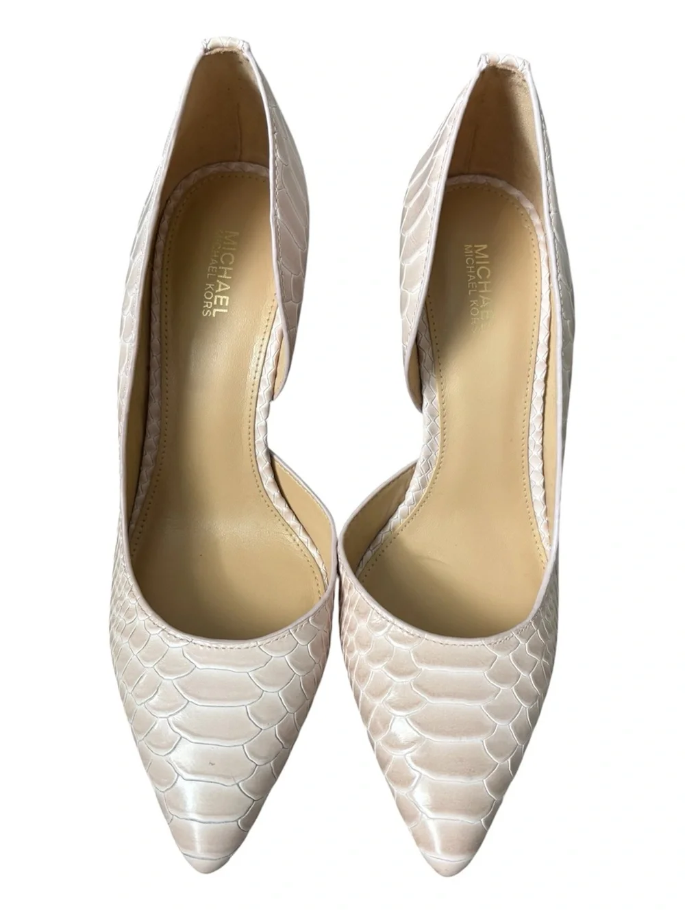 NEW Michael Kors Nathalie Flex high heel pumps nude size 7.5